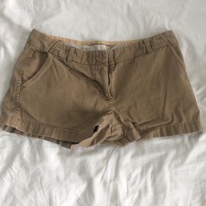 J Crew khaki chino shorts